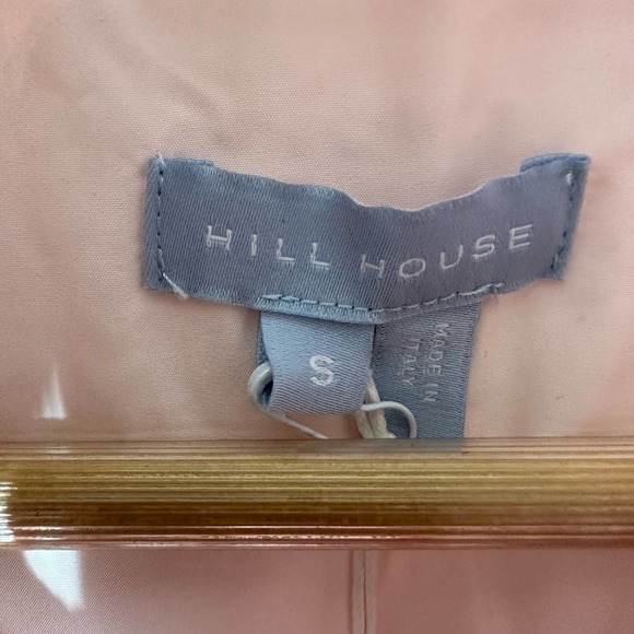 Hill House The Violet Ruffle Sleeve Puffer Jacket Size Small Posy Pink - Picture 5 of 12